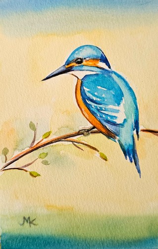 Eis vogel blau - blau, original