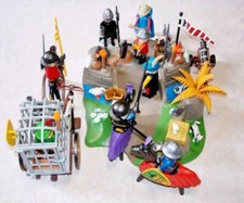 Playmobil Customed Robin Hood 10x Ritter Schmiede Kutsche 5x Pferde Tiere Kanone