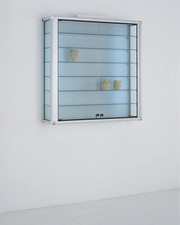 Wandvitrine IP Sammlervitrine Glasvitrine Wand hängend Alu abschließbar 100 cm