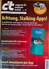 Heise c´t, magazin für computer technik: 15/2025, Achtung, Stalking-Apps!