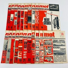 mot Testet Autos Zeitschrift Sammlung Jahrgang 1964 Auto-Kritik 21 Stück Vintage