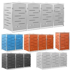 Mülltonnenbox Müllcontainer Müllbox Edelstahl Gartenbox Verkleidung Anbaubox Neu