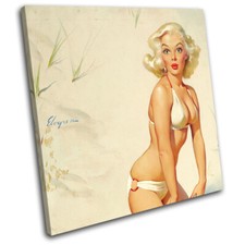 Vintage Girl Poster Sexy Retro