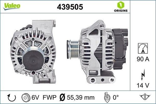 Valeo 439505 lichtmaschine 90a - 439505,
