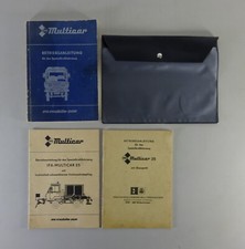 Bordmappe + Betriebsanleitung IFA Multicar M25 Winterdienst Stand 07/1984
