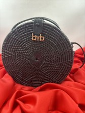 Handtasche Basttasche, Rund