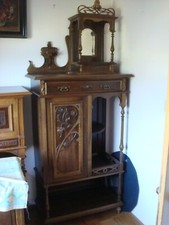 Vertiko Antik Jugendstil Massivholz Kunst Original Metallgriffe Schubladen