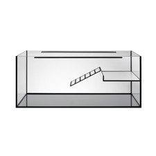Aquarium 120x50x50cm POOL Glasbecken 300 Liter rechteck Schildkröten Terrarium