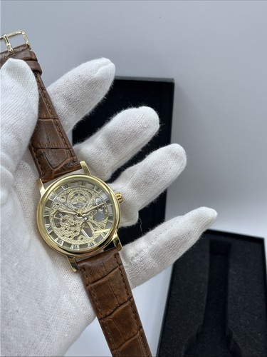 Skelettuhr herren 40mm gold - herren,