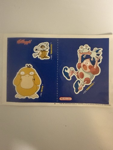 Pokemon sticker kelloggs - pokemon,