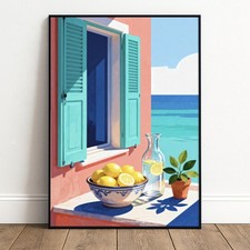 Meerblick Poster Mediterran