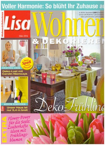 Zeitschrift lisa wohnen und - zeitschrift, &