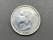 900/- Silbermünze, 5 Pesetas