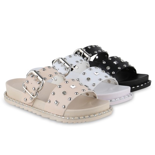 Damen pantoletten sandalen - pantoletten,