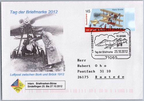Tag der briefmarke sst - tag, brief