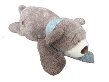 XXL Stofftier Nici Bär mit Schal ca 60 cm liegend Plüschtier Grau