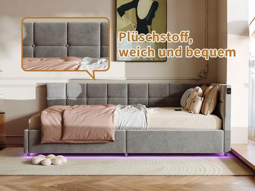 Schlafsofa boxspringbett - schlafsofa,