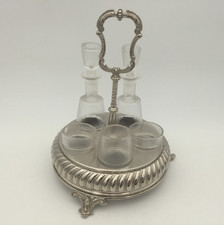 Antike Essig/Öl Menage 5 tlg