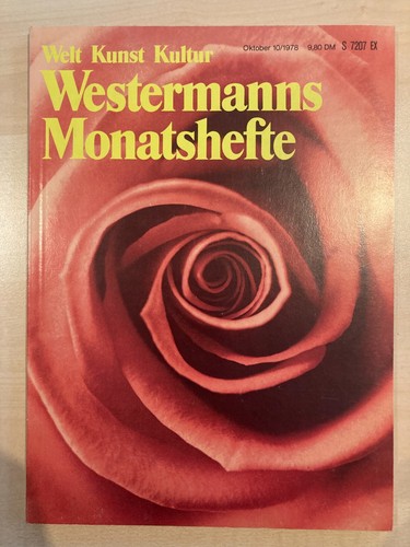 Westermanns monatshefte welt - monatshefte,