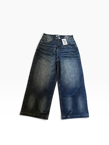 Baggy wide leg skate jeans - leg,