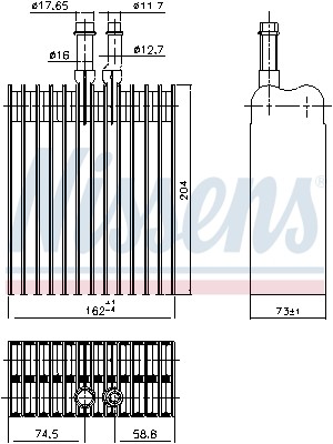 Nissens 92378 verdampfer - nissens,