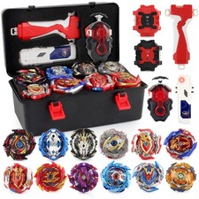 12x Kreisel für Beyblade Burst Starter Set Arena Bayblade Top Mit Launcher + Box