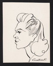 Fita Benkhoff Film cinema Schauspielerin actress Portrait Zeichnung Trautschold