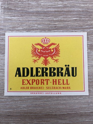 Bieretikett adler brauerei - bieretikett, adler-brauerei