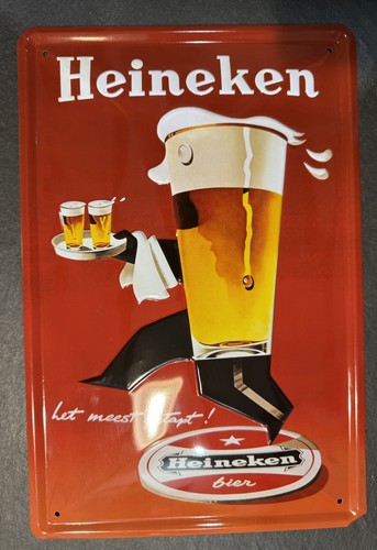 Heineken bier blechschild - bier,