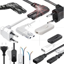 Euro Netzkabel Gewinkelt