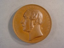 König Georg V. von Hannover, Bronzemedaille zur Aufnahme als Freimaurer, 1857