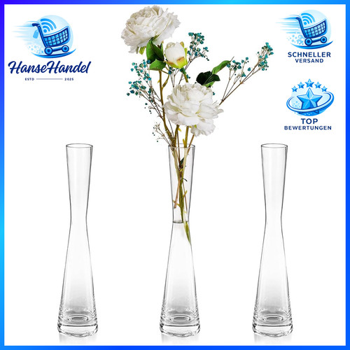 Blumenvase glas set 3er - 3er, modern