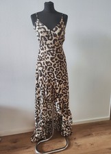 Tolles Leo-Kleid asymmetrischem Schnitt Trägerkleid Maxi Leopard Missy Empire 36