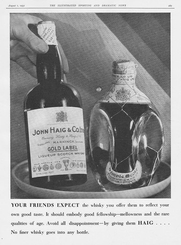 Haig whisky vintage werbung - haig,