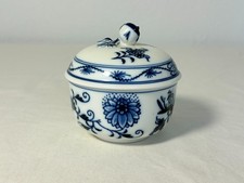 Alte Meissen Dose Deckeldose Zuckerdose Bonboniere Zwiebelmuster 2. Wahl RARITÄT