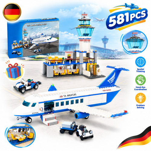 Stadt flughafen baustein set - flughafen,