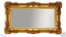 XXL WANDSPIEGEL BAROCK 96x57 ANTIK ROKOKO SPIEGEL RENAISSANCE GOLD 22A WOW