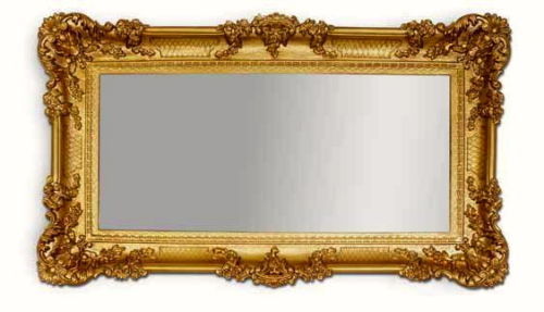 Xxl wandspiegel barock - wandspiegel, 96x57