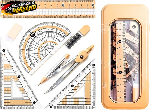 Geometrie set für schule - geometrie,