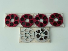 6X NAGRA Spools / Reels "Red -