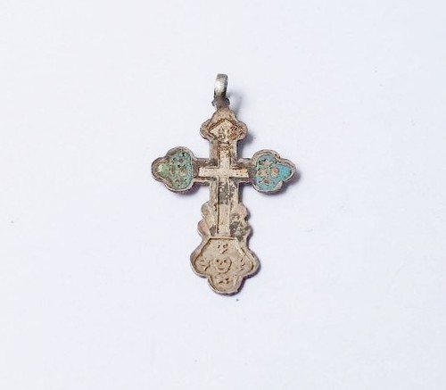 Antikes silbernes brustkreuz - antikes,
