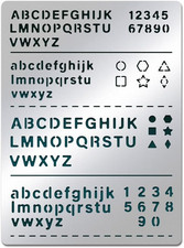 Metall-Buchstabenschablone