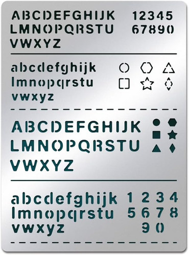 Metall-Buchstabenschablone