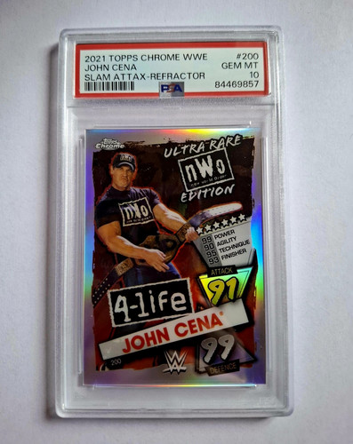 Topps 2021 chrome wwe slam - wwe,