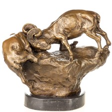 Bronze Skulptur Widder im