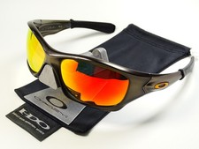 Oakley Pit Bull FMJ Gunmetal Fire Sonnenbrille Eye Jacket Racing Flak Straight X