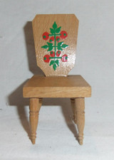 14.25 G Puppenstube Kaufmannsladen Stuhl Puppenhaus Spielzeug Holz