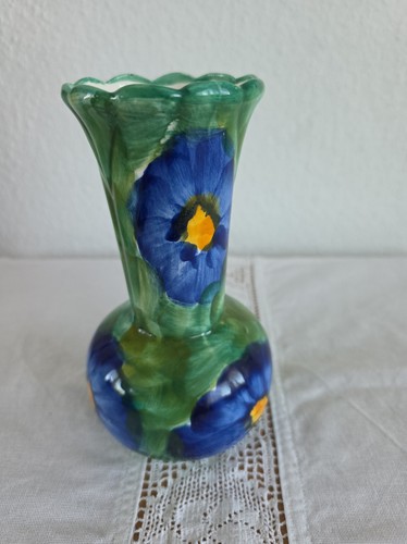 Keramikvase handbemalt 18cm - keramikvase,
