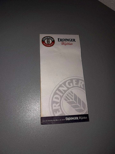 Notizblock erdinger weißbier - notizblock,