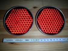 2 x schöne Glasrückstrahler